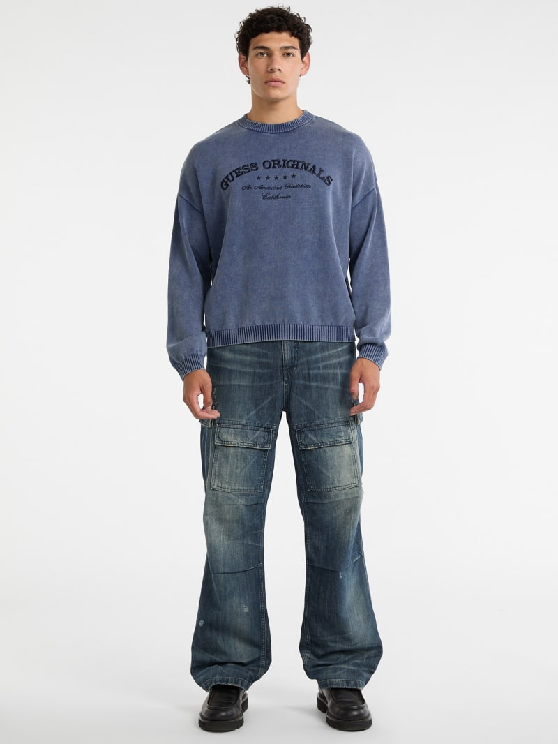 GUESS Originals Eco Boxy Logo Sweater Men | GUESS Jeans®