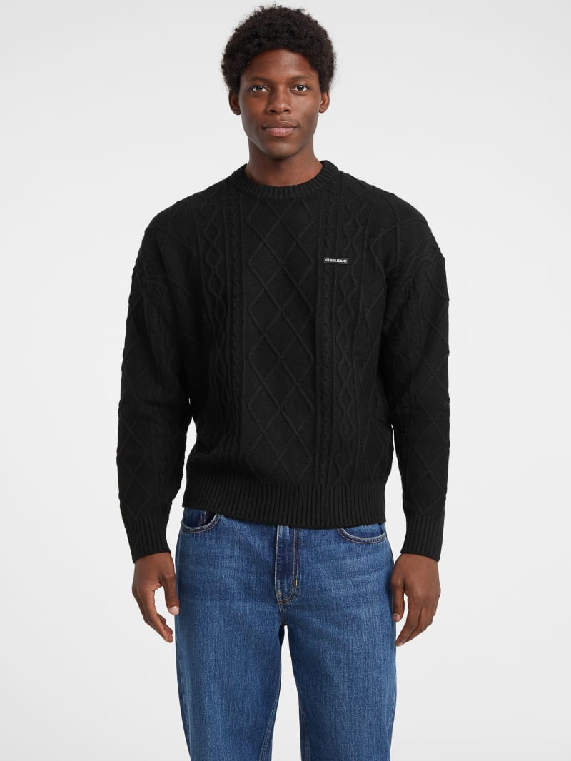 【Rosen Kreuz】VINTAGE WAFFLE KNIT 1 BLK Rosen Kreuz】VINTAGE WAFFLE KNIT 1 BLK Rosen Kreuz】VINTAGE WAFFLE