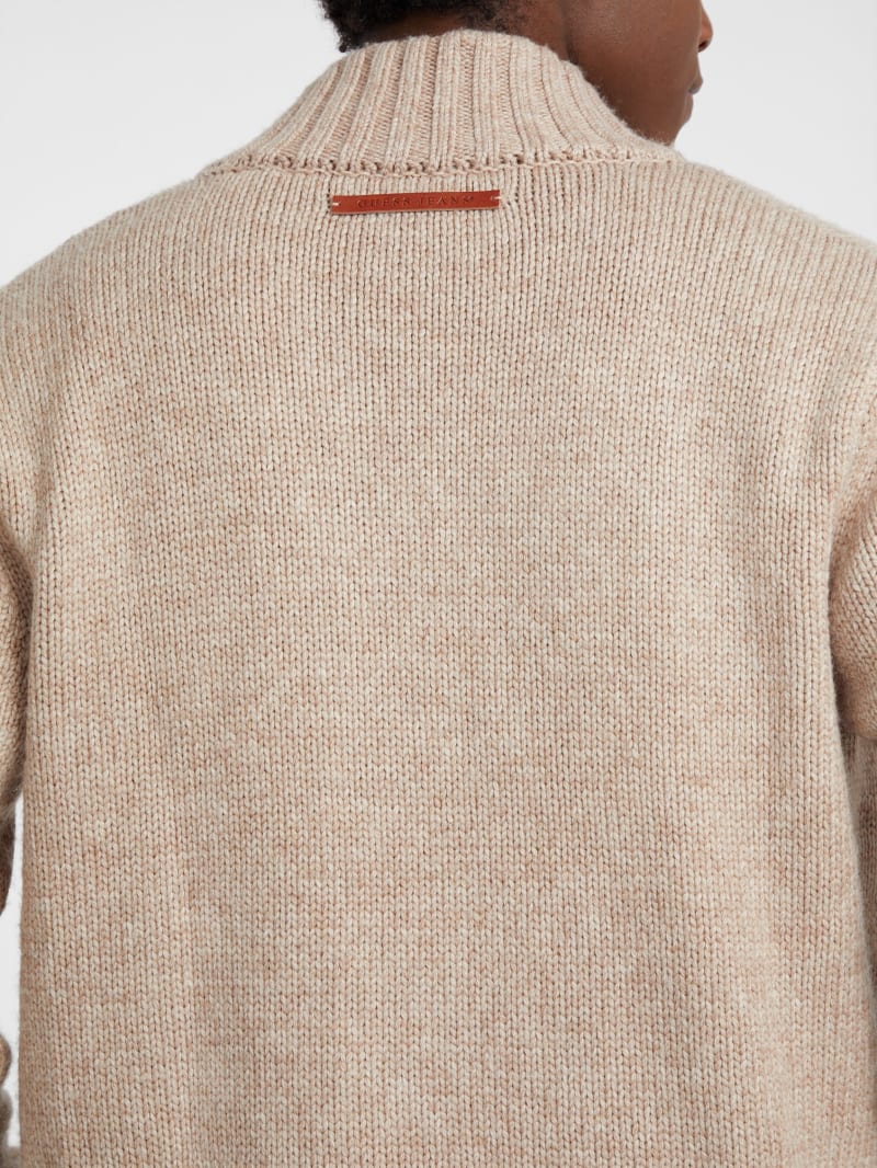 Wool-Blend Full-Zip Sweater