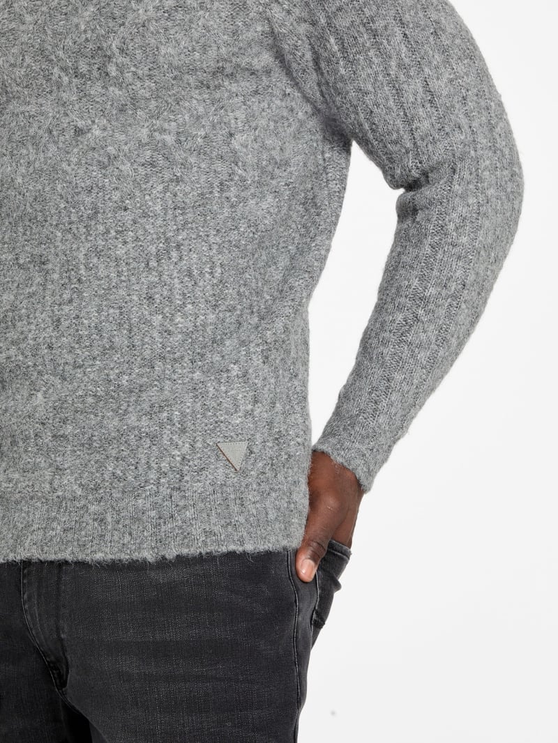 Eco Jemmy Turtleneck Mixed-Stitch Sweater - thumbnail 9