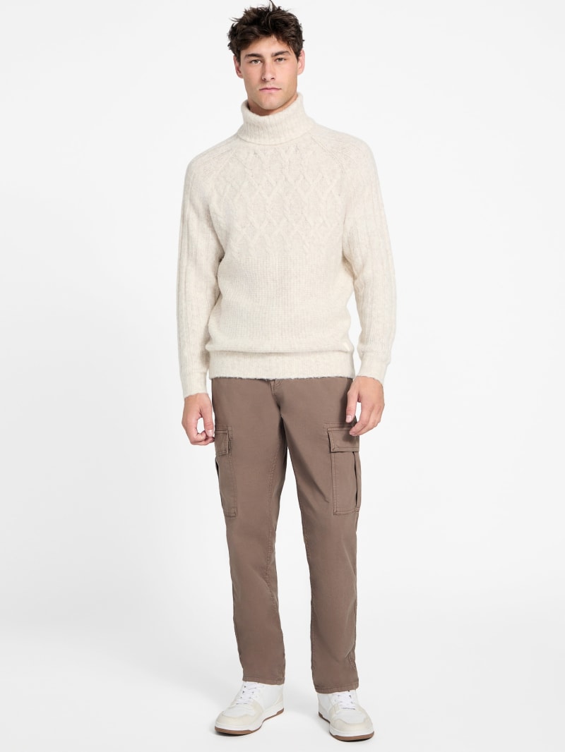 Eco Jemmy Turtleneck Mixed-Stitch Sweater - thumbnail 2