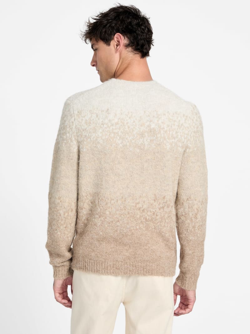 Eco Trey Crewneck Marled Striped Sweater