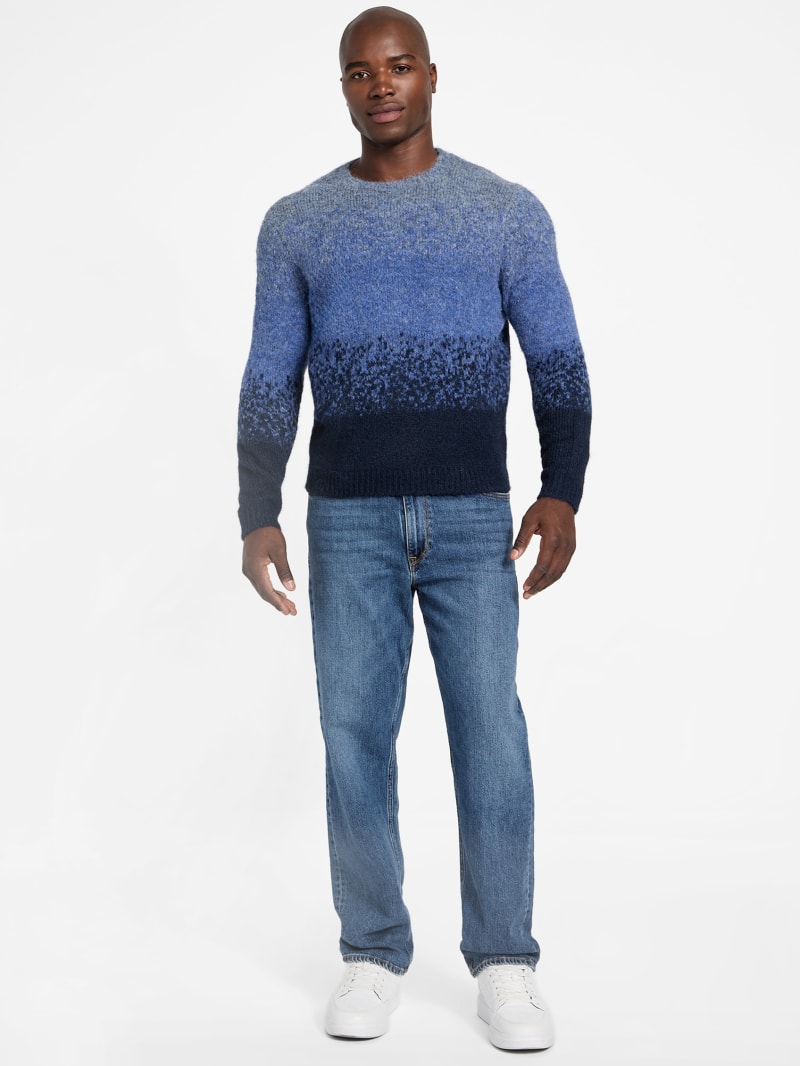 Eco Trey Crewneck Marled Striped Sweater - thumbnail 6