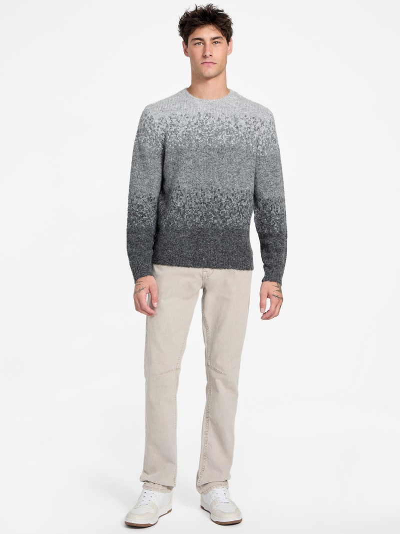 Eco Trey Crewneck Marled Striped Sweater - thumbnail 2