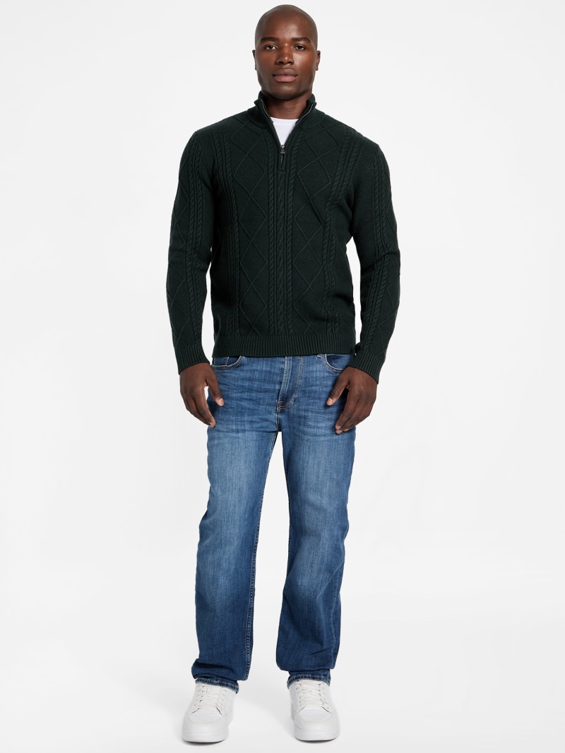 Eco Noel Zip Cable-Knit Sweater - thumbnail 6