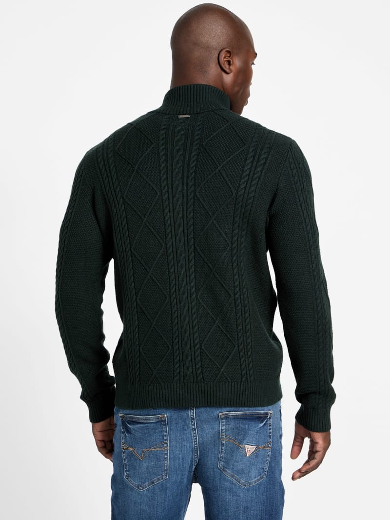 Eco Noel Zip Cable-Knit Sweater - thumbnail 8