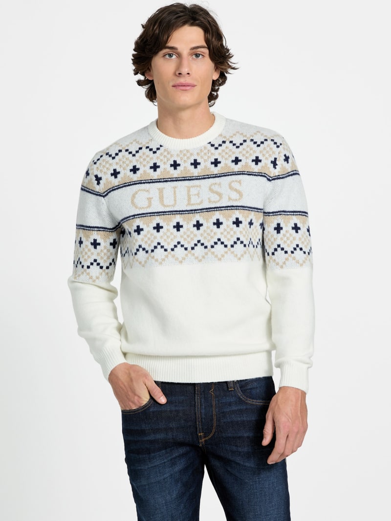 Nordic wool-blend logo sweater