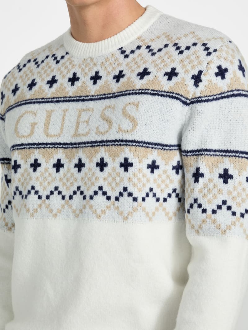 Nordic wool-blend logo sweater