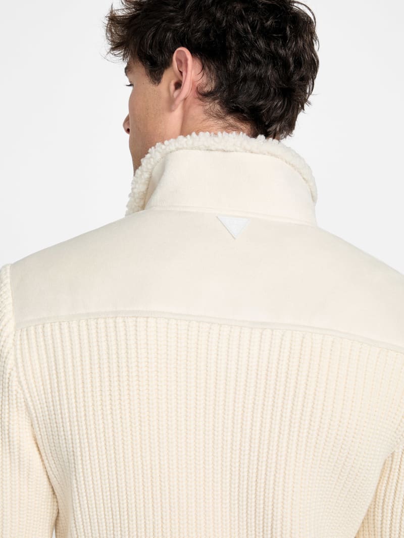 River Faux- Suede Knit Jacket