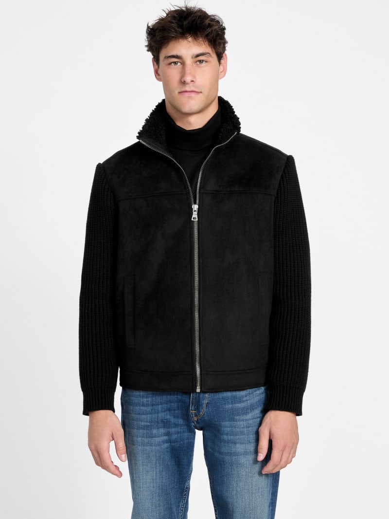 ミャミャ GUESS® River Faux- Suede Knit Jacket