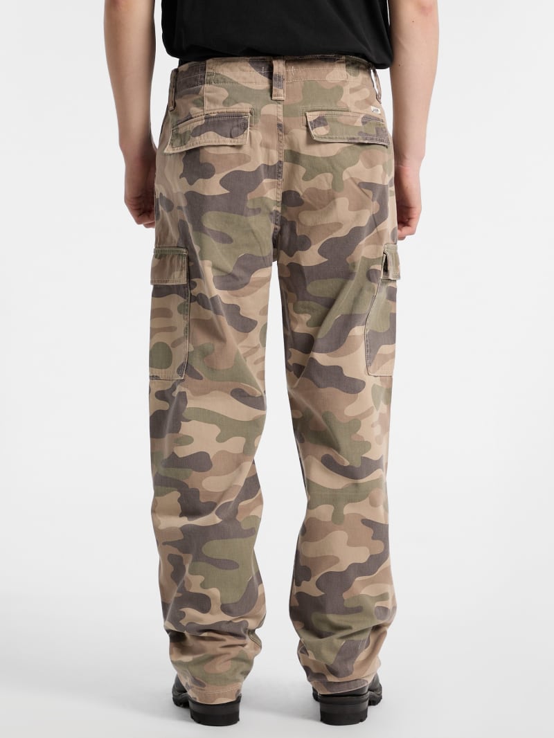 GUESS® Eco GUESS Originals Twill Camo Cargo Pants