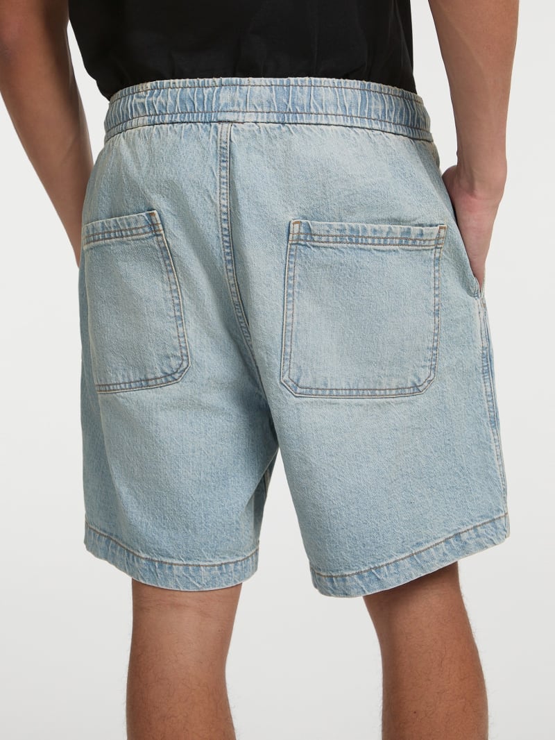 Denim Jogger Shorts