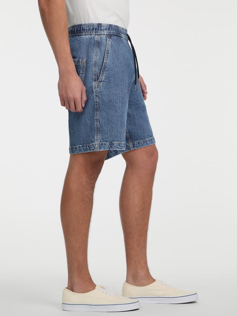 Denim Jogger Shorts