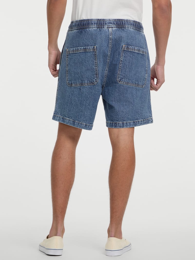 Denim Jogger Shorts