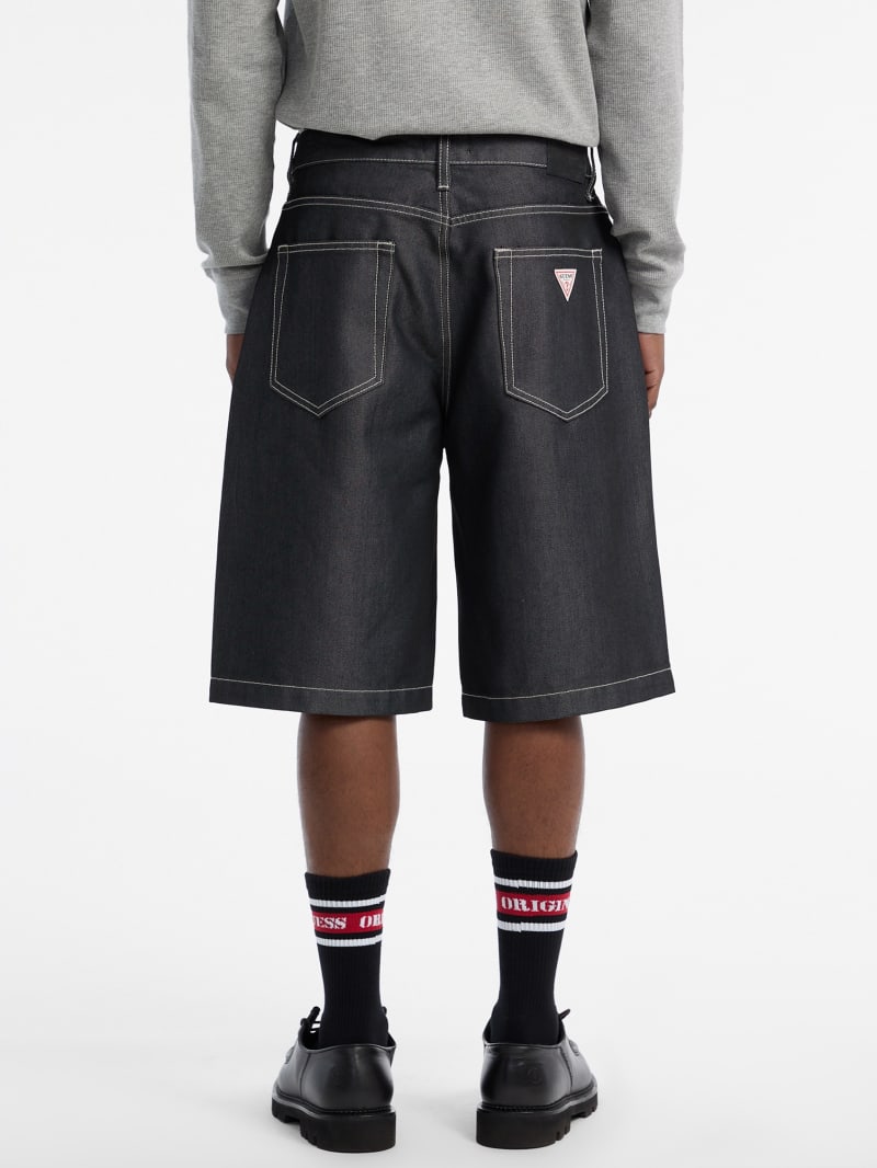 GUESS® GUESS Originals Metallic Baggy Denim Shorts