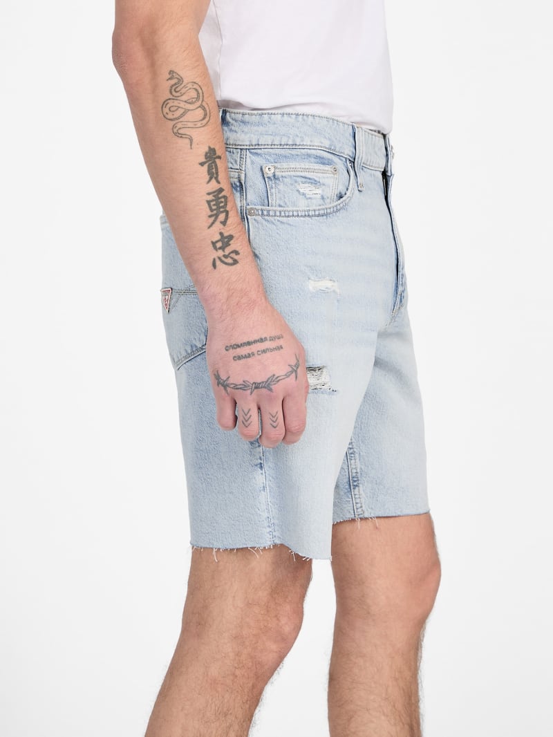 Eco Wyatt Distressed Denim Shorts - thumbnail 4