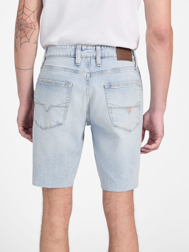 [ JEANS] Bermuda Shorts ★大人気★ It's All Good Ripped Denim Bermuda Shorts - Medium Wash