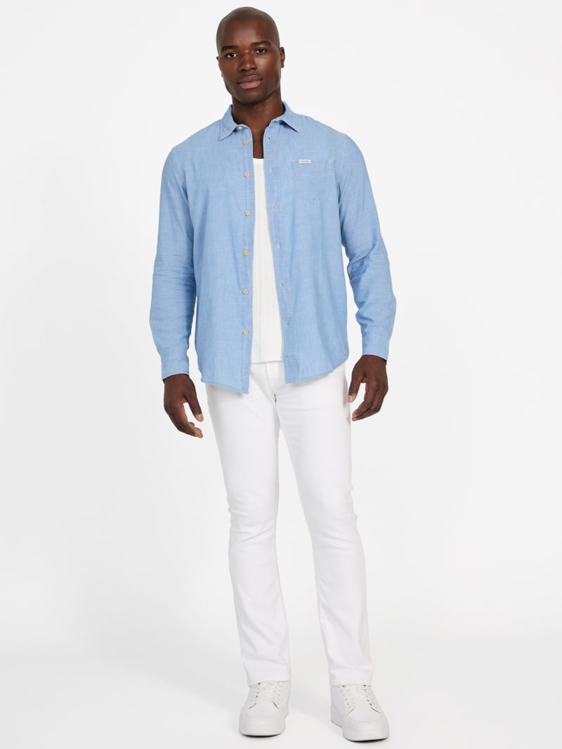GUESS® Ronnie Denim Pocket Shirt