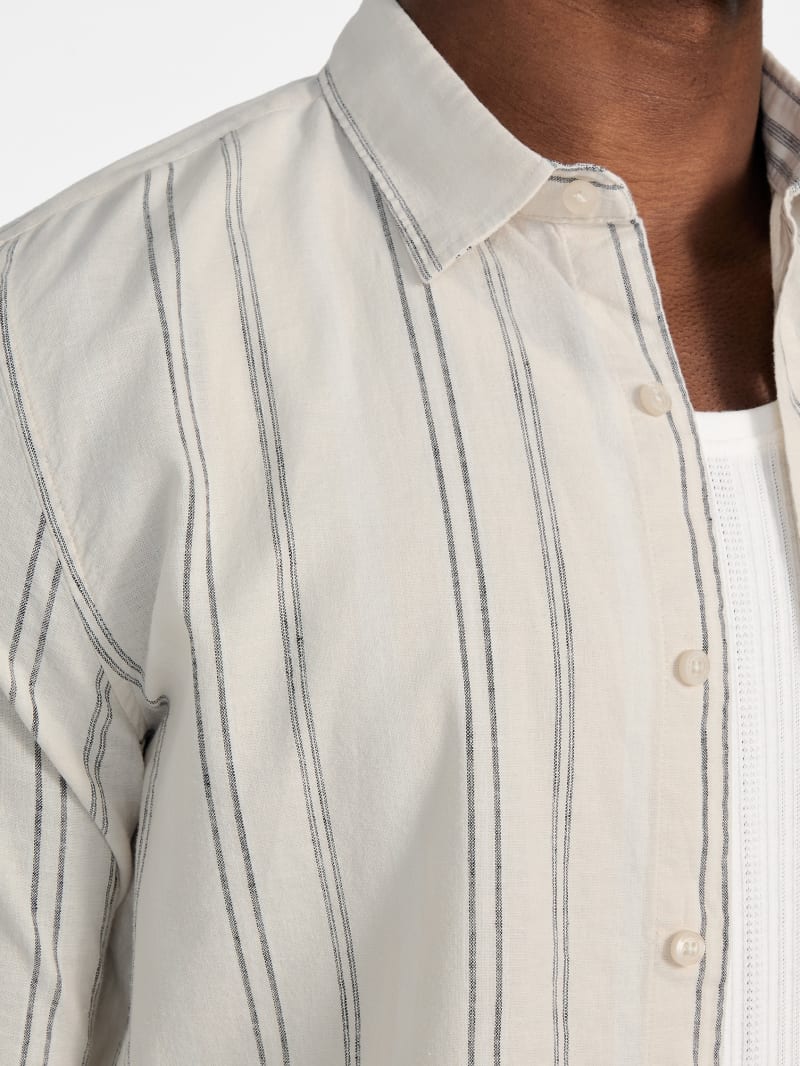 Eco Harkin Striped Linen Shirt | GUESS