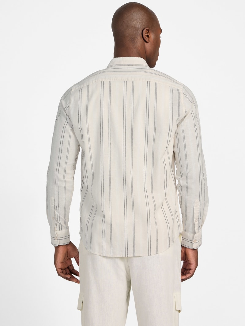 Eco Harkin Striped Linen Shirt | GUESS