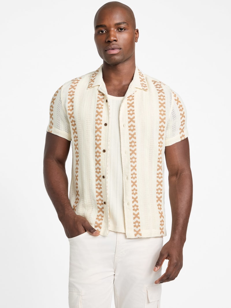Sandoval Dobby Shirt | GUESS Canada
