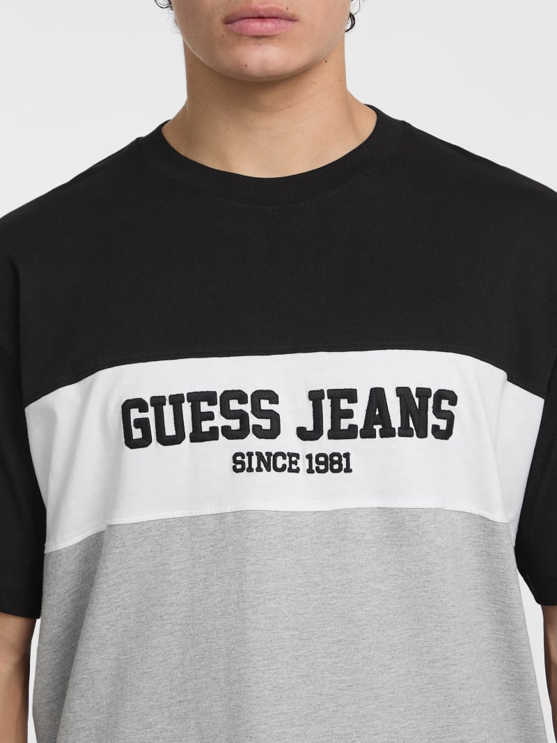 Crewneck Color-Block Tee | GUESS