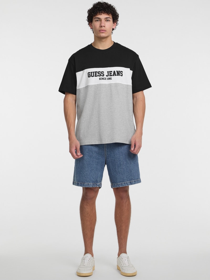 Crewneck Color-Block Tee | GUESS
