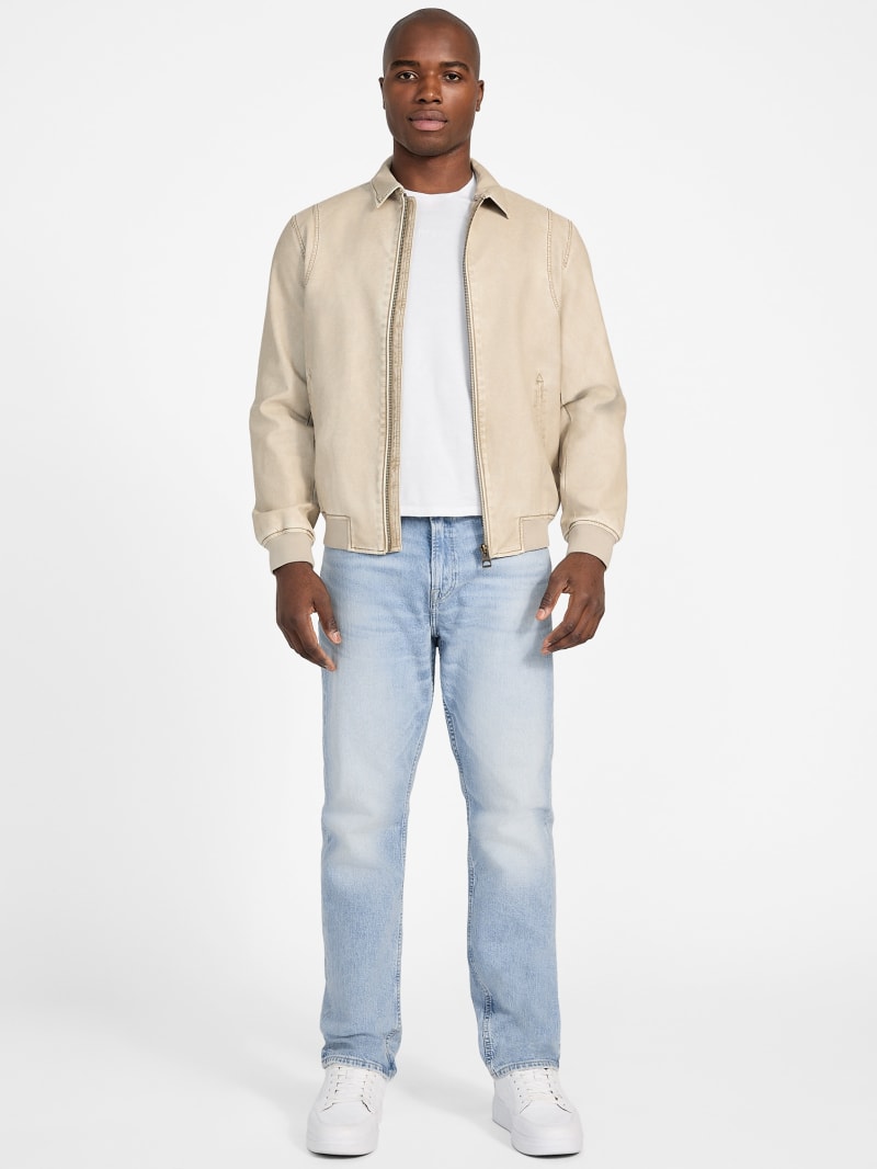 Faux-Leather Aviator Jacket - thumbnail 7