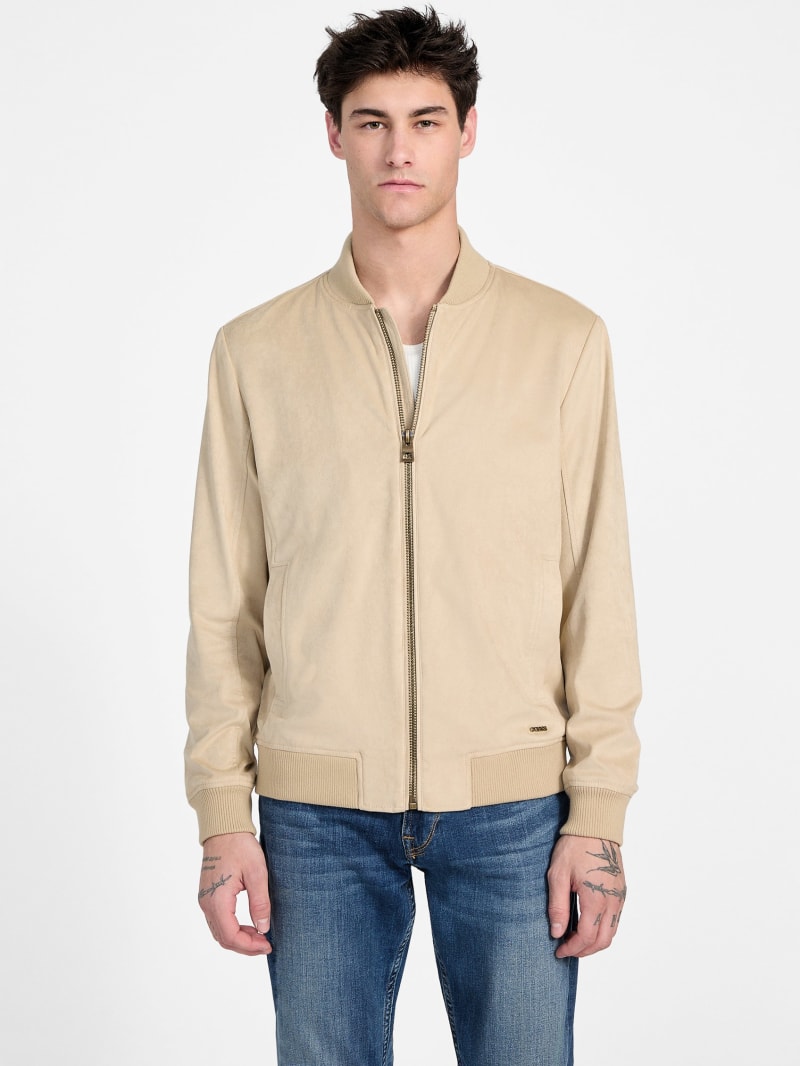Eco Faux-Suede Flight Jacket | GUESS