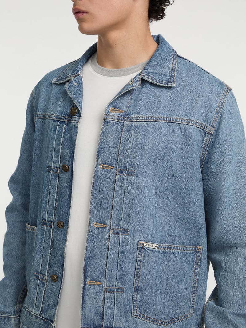 【IONSEOUL】Briggs Denim Western Walker 5FM0033 Vinage Medium 20 Levis Denim Jacket Irregular Medium Wash