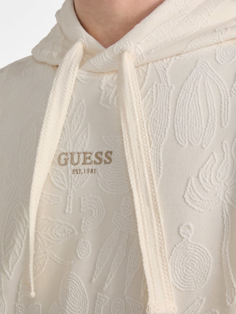 Jacquard Foliage Hoodie | GUESS Canada