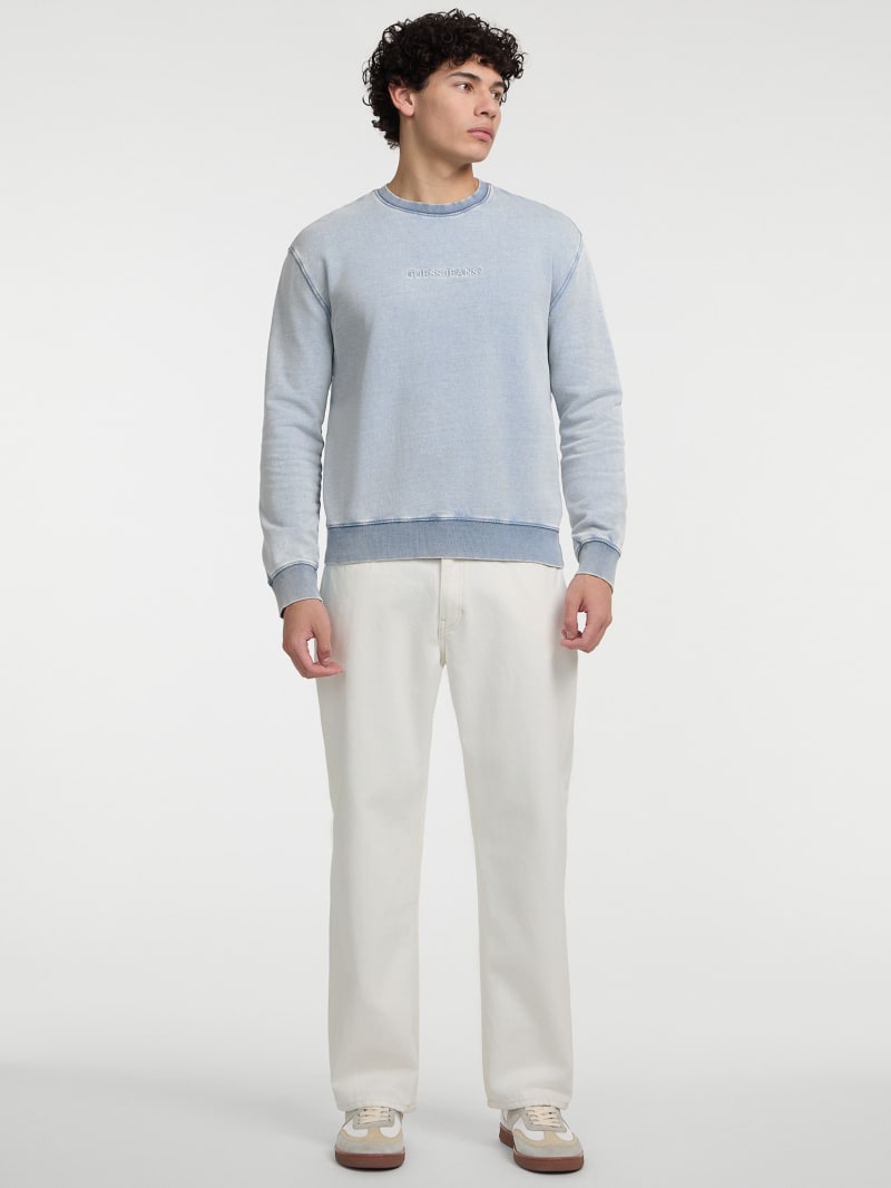 Eco Crewneck Logo Sweater | GUESS Jeans
