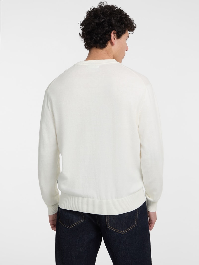 Eco Crewneck Jacquard Sweater | GUESS Jeans Eco Crewneck Jacquard Sweater | GUESS Jeans