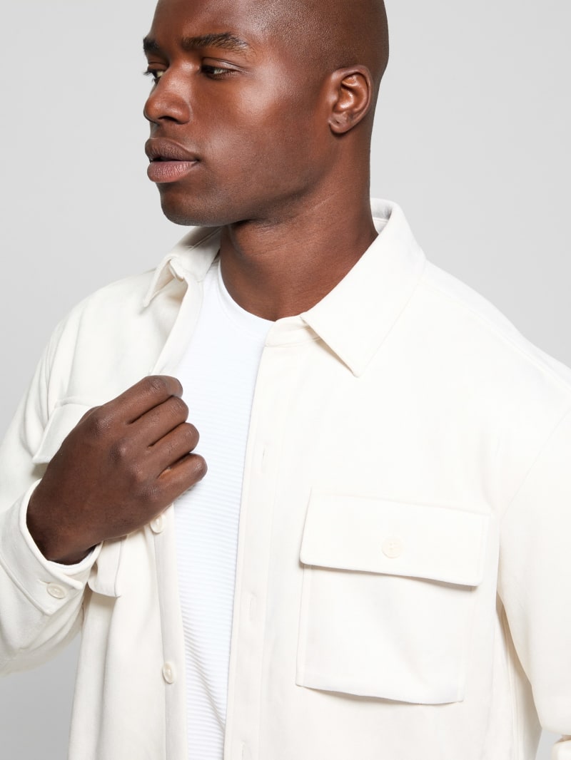 GUESS® Miles Faux-Suede Overshirt Men