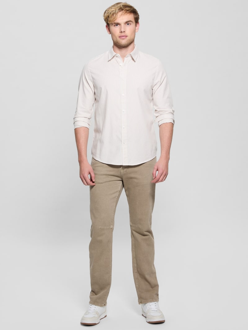 シャツ HUECLOSET Stripe Thin Shirt 25KERO477 Broadcloth Oversized Shirt | Striped | UNIQLO US