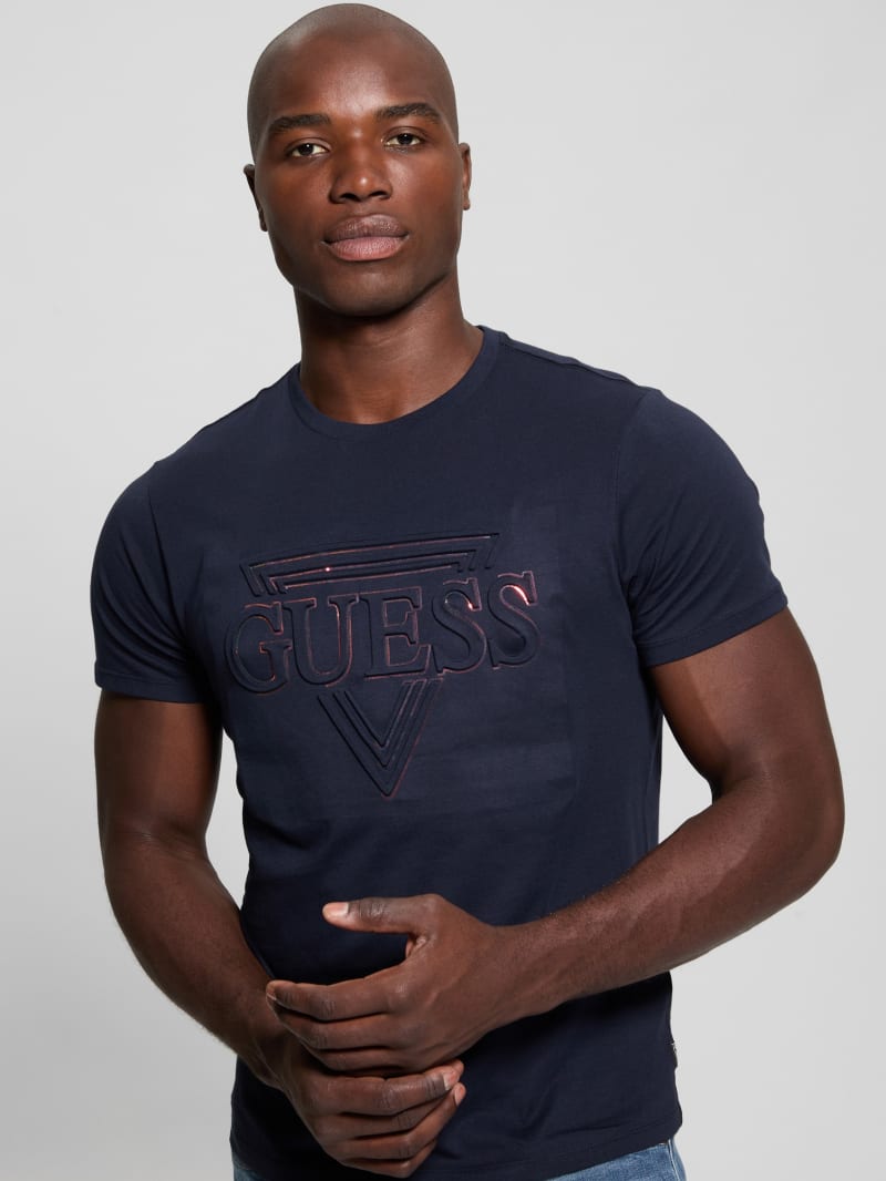 Eco Embossed Icon Tee | GUESS Factory