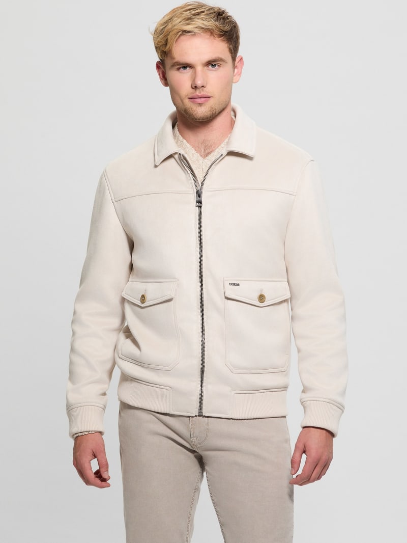 GUESS® Eco Faux-Suede Trucker Jacket