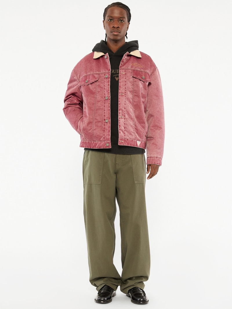 GUESS Originals Washed Twill Trucker Jacket | GUESS