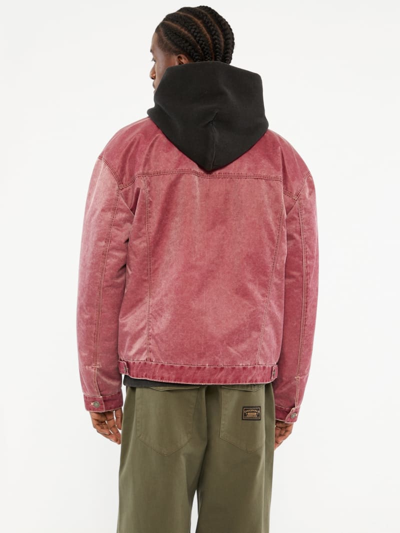 GUESS Originals Washed Twill Trucker Jacket | GUESS