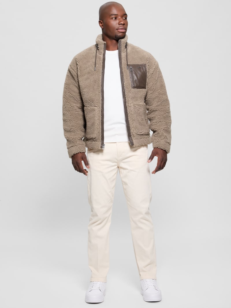 GUESS® Faux-Sherpa Full-Zip Jacket