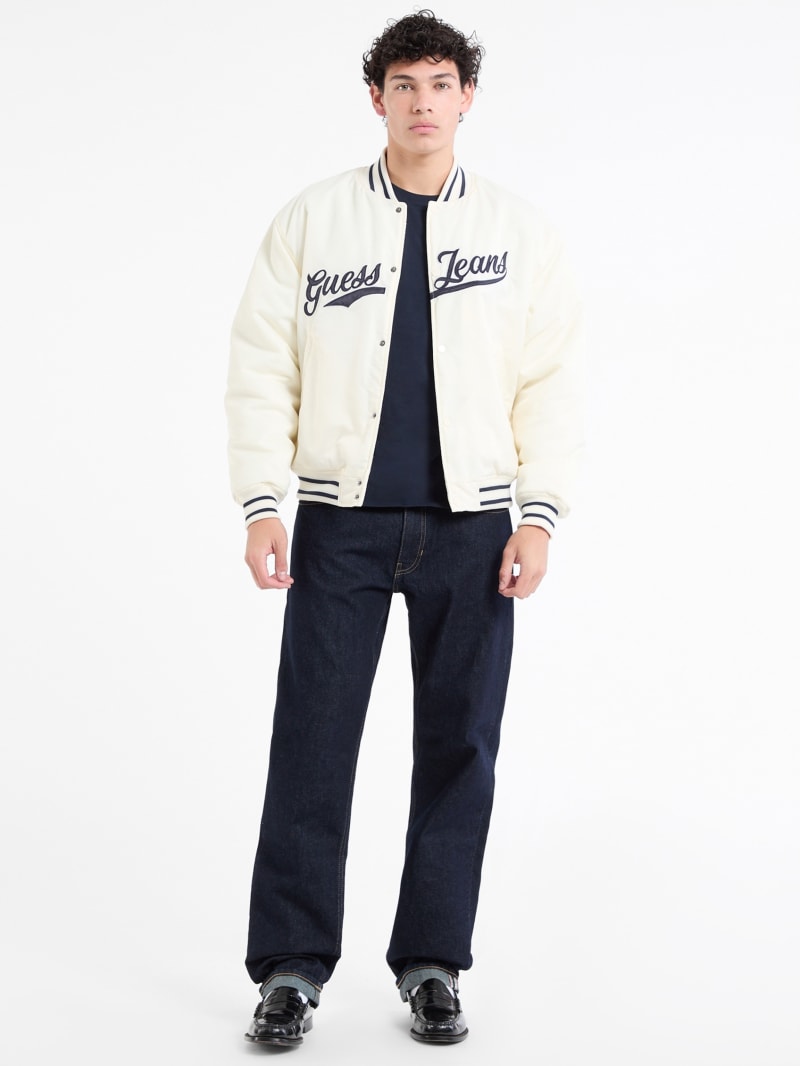 芸能人 愛用の通販 Patch Varsity Eco Jacket Jeans GUESS | ジャケット・アウター