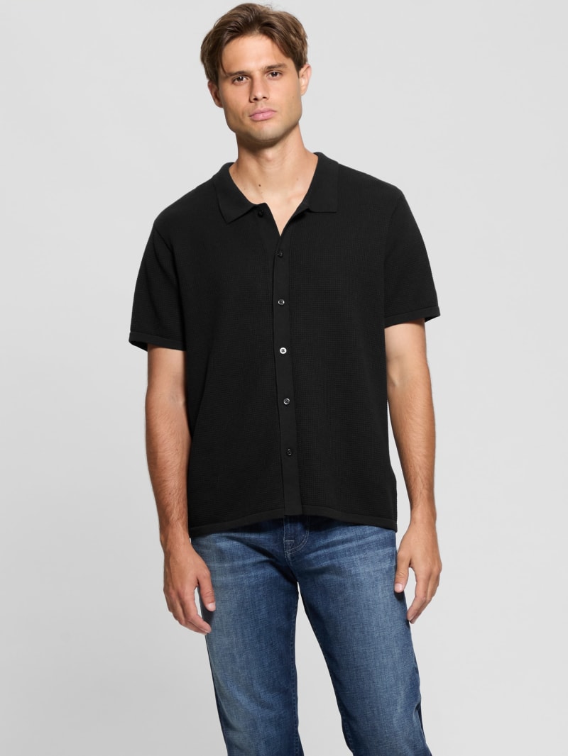 Textured Crease Shirt [Cigar Black] – PRY