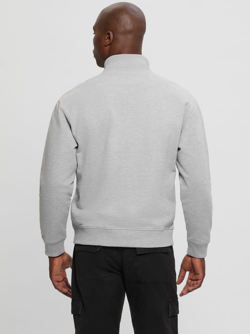 Eco Tyler Zip Mock Neck Sweater | GUESS Canada