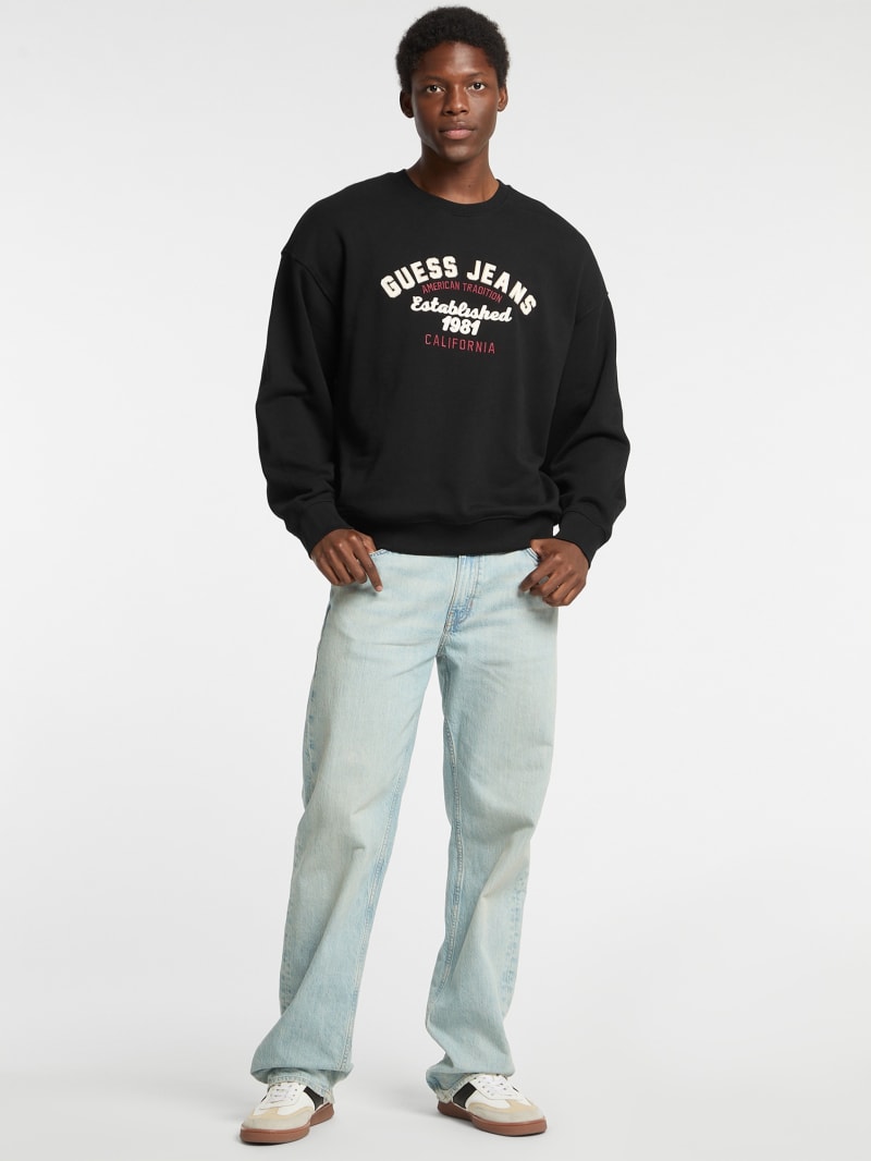 トップス ANDREA&Co. MA-1 DROST LOGO PULLOVER Men's Treated jumper with metal logo insert | Beige | Diesel