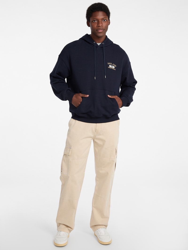 Hooded Printed Logo Sweater