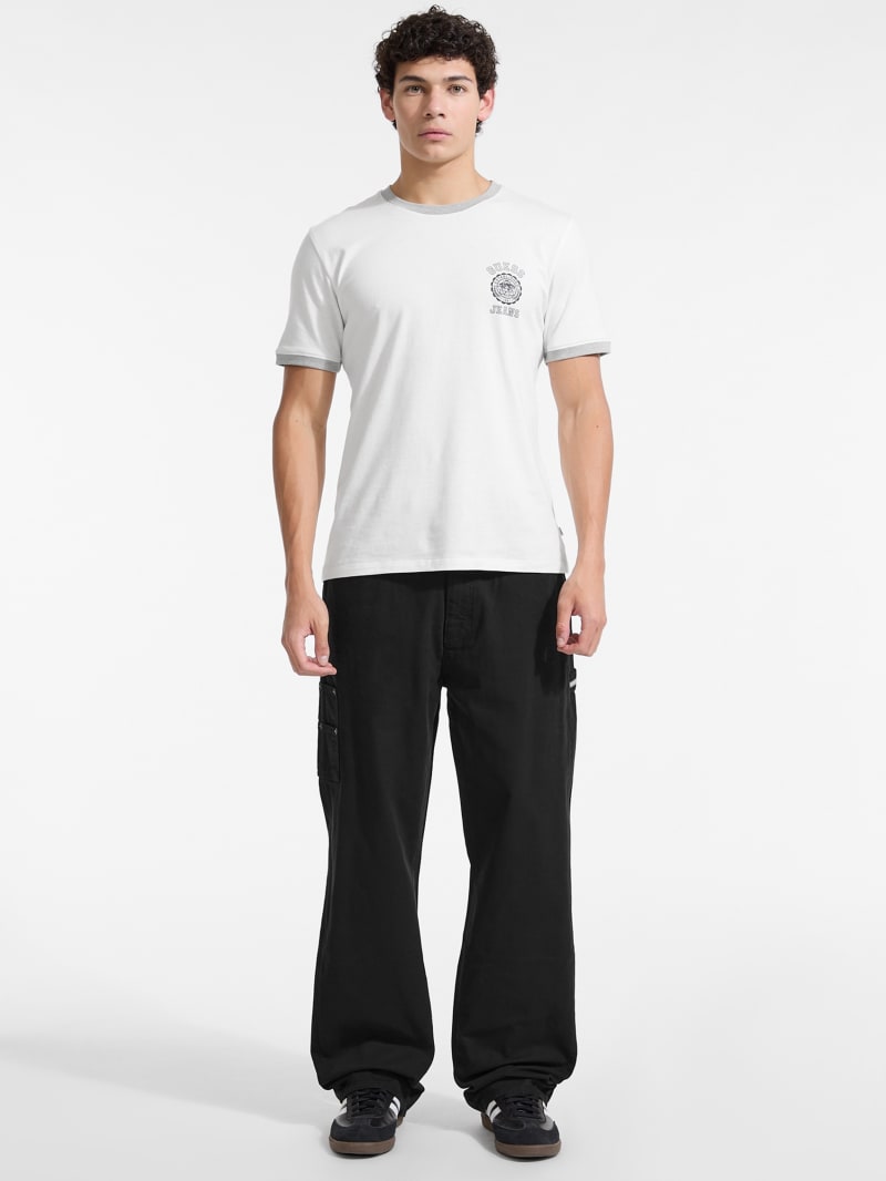 【HI FI FNK】Will Carpenter Sweatpants Men's Medium Weight Fleece Open Bottom Sweatpants with