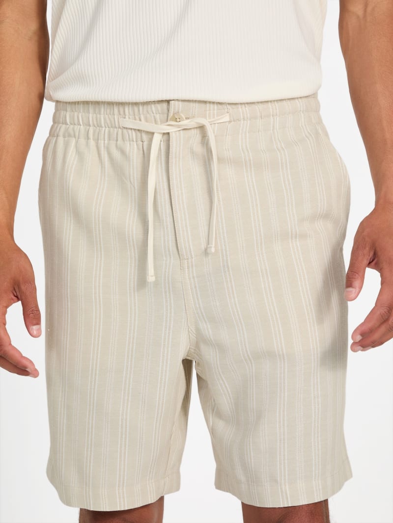 Linen blend shorts - thumbnail 3