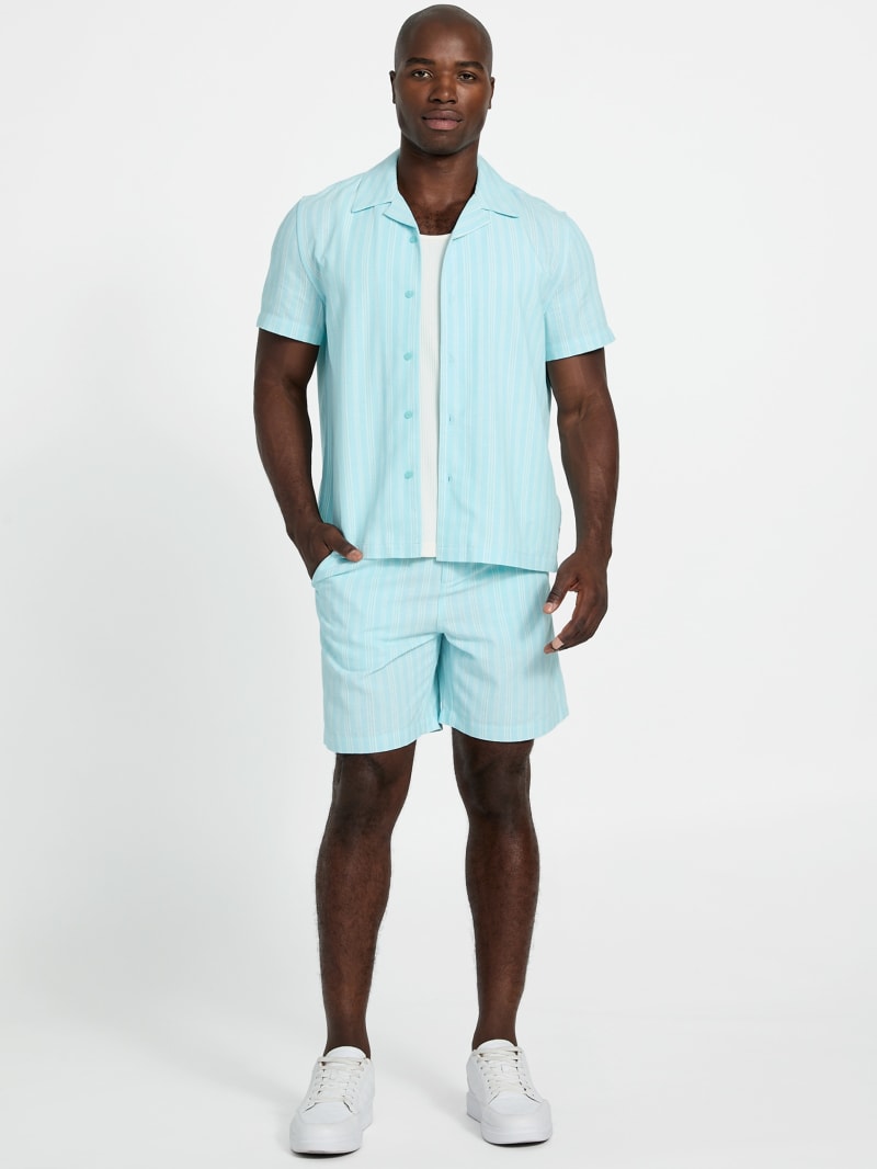 Linen blend shorts - thumbnail 7