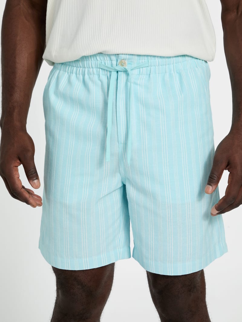Linen blend shorts - thumbnail 8