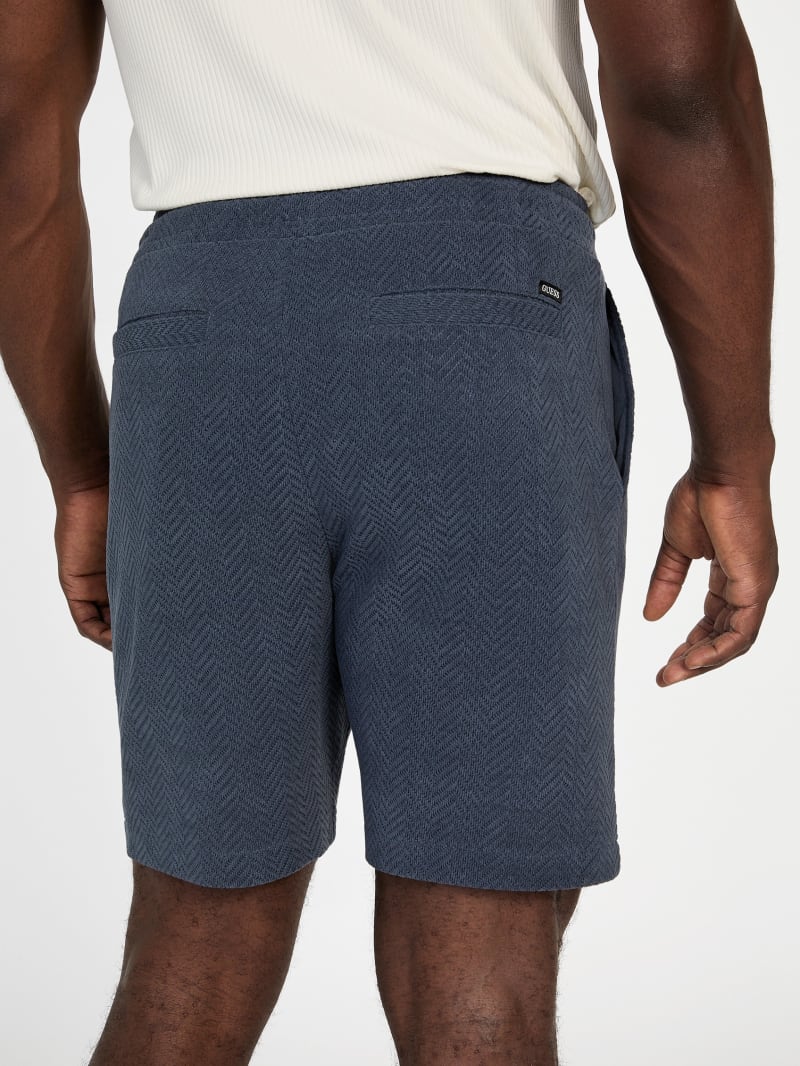 Eco Calvin Chevron-Knit Shorts